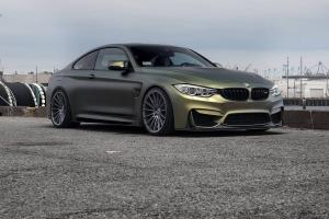 BMW M4 Coupe Matte Gold on Zito Wheels 2016 года